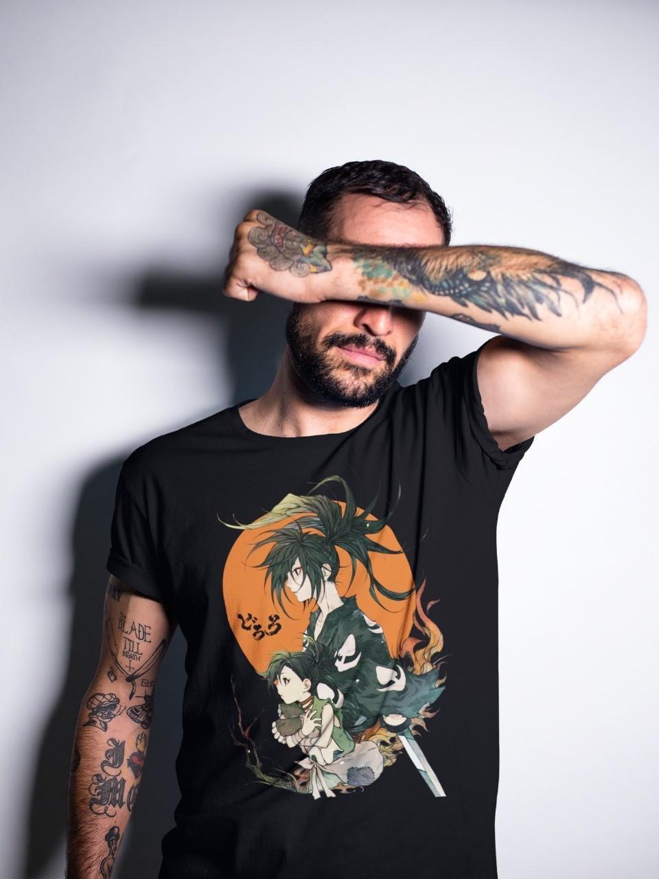 Футболка мужская Хйаккимару Дороро Аниме Манга OS Черный (AnimeJ0542)