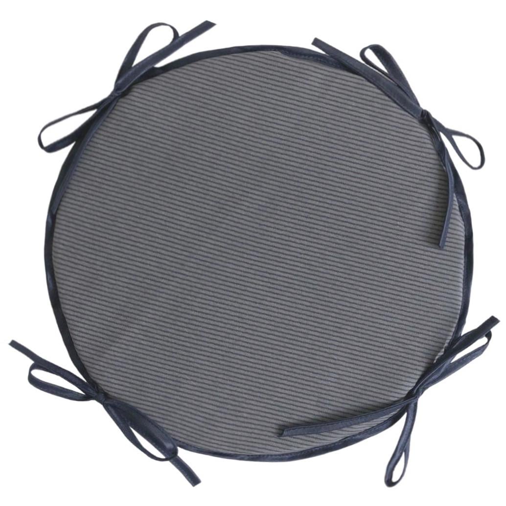 Подушка для табурету Ø 33х2 см Сірий (697975789)