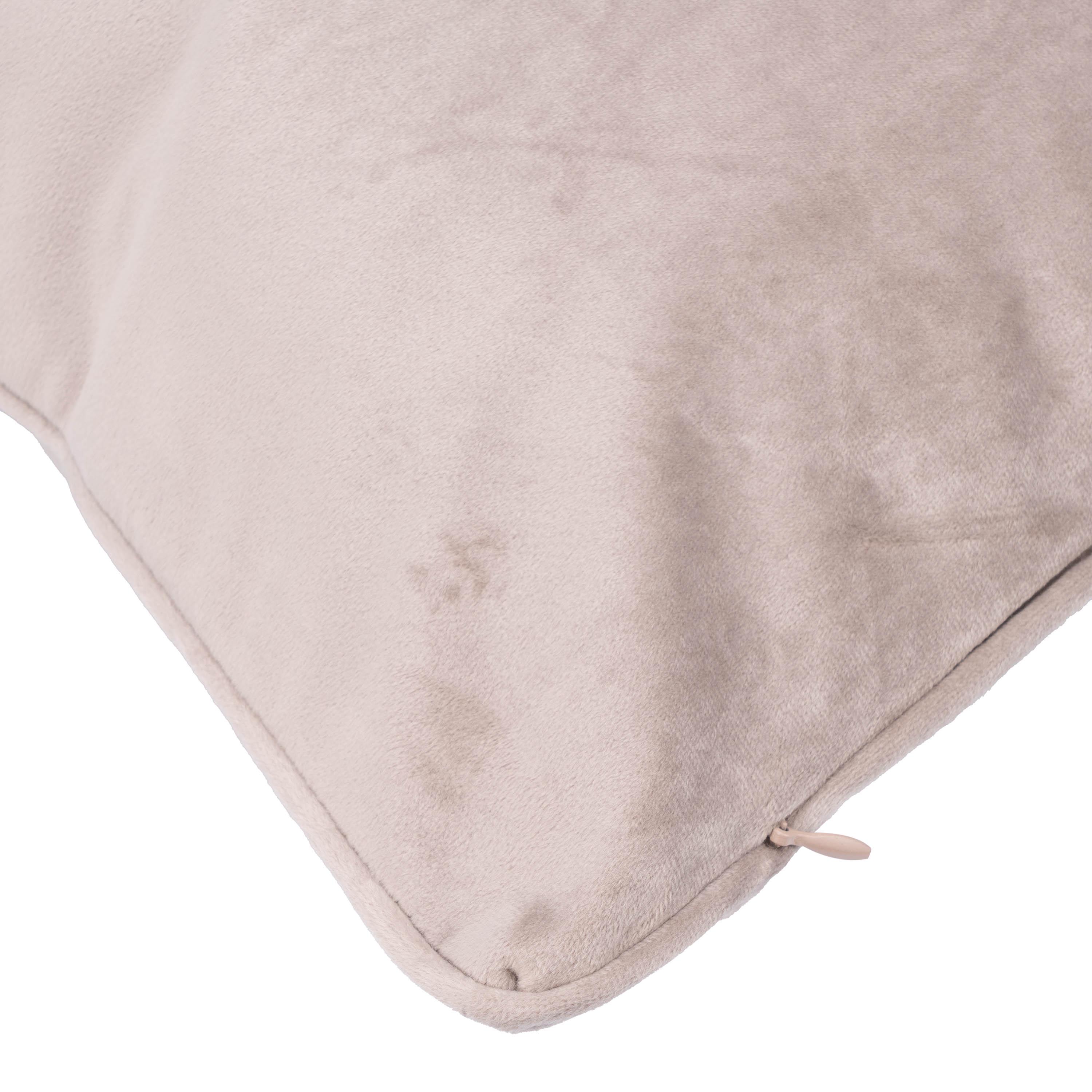 Декоративная подушка Ardesto ART1032TA велюр/полиэстер 45x45 см Бежевый (898eab12) - фото 4 Декоративная подушка Ardesto ART1032TA велюр/полиэстер 45x45 см Бежевый (898eab12) - фото 4