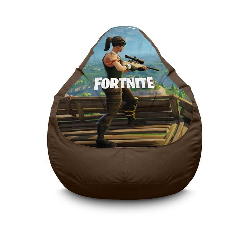 Кресло мешок iPuff Fortnite Sniper Оксфорд XL 80x110 см Коричневый