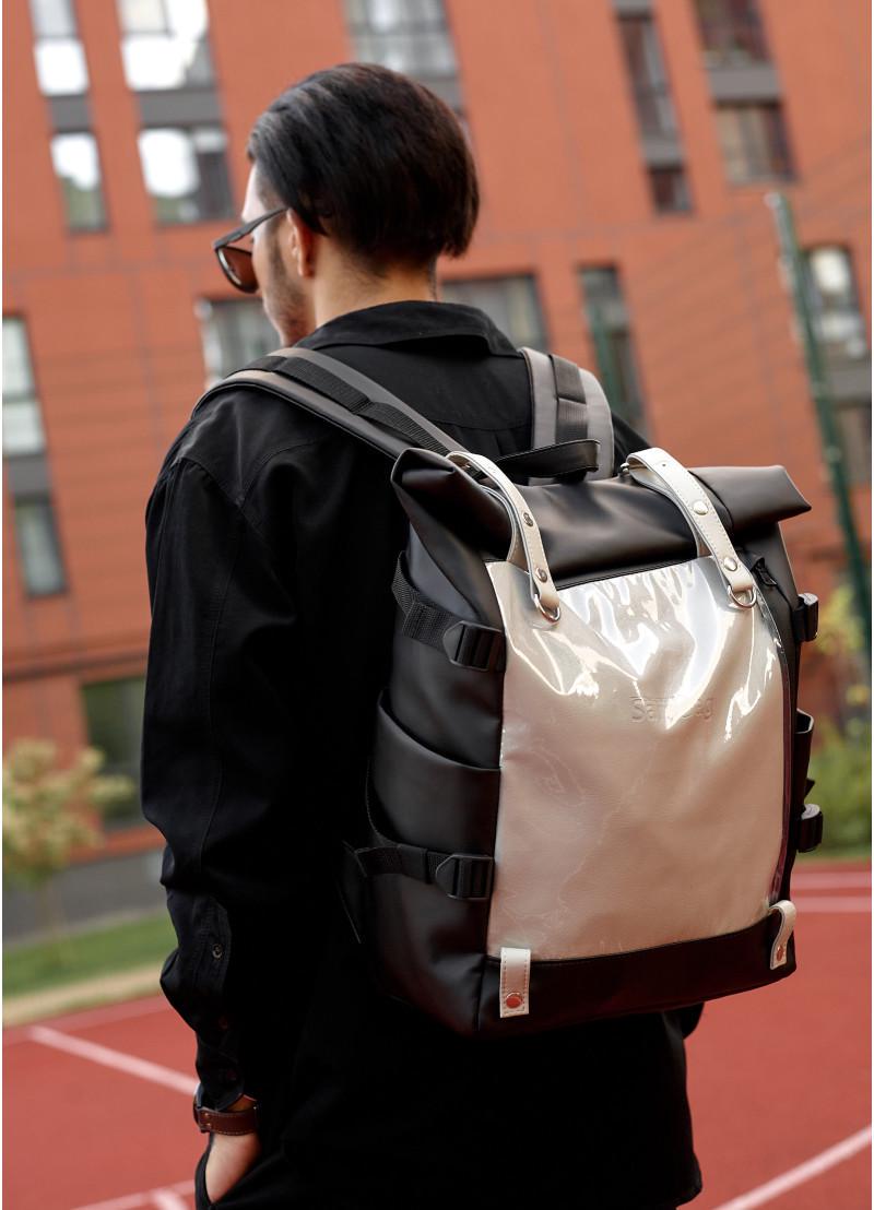 Рюкзак мужской Sambag RollTop Hacking Черно-серый (15379011e) - фото 13 Рюкзак мужской Sambag RollTop Hacking Черно-серый (15379011e) - фото 13