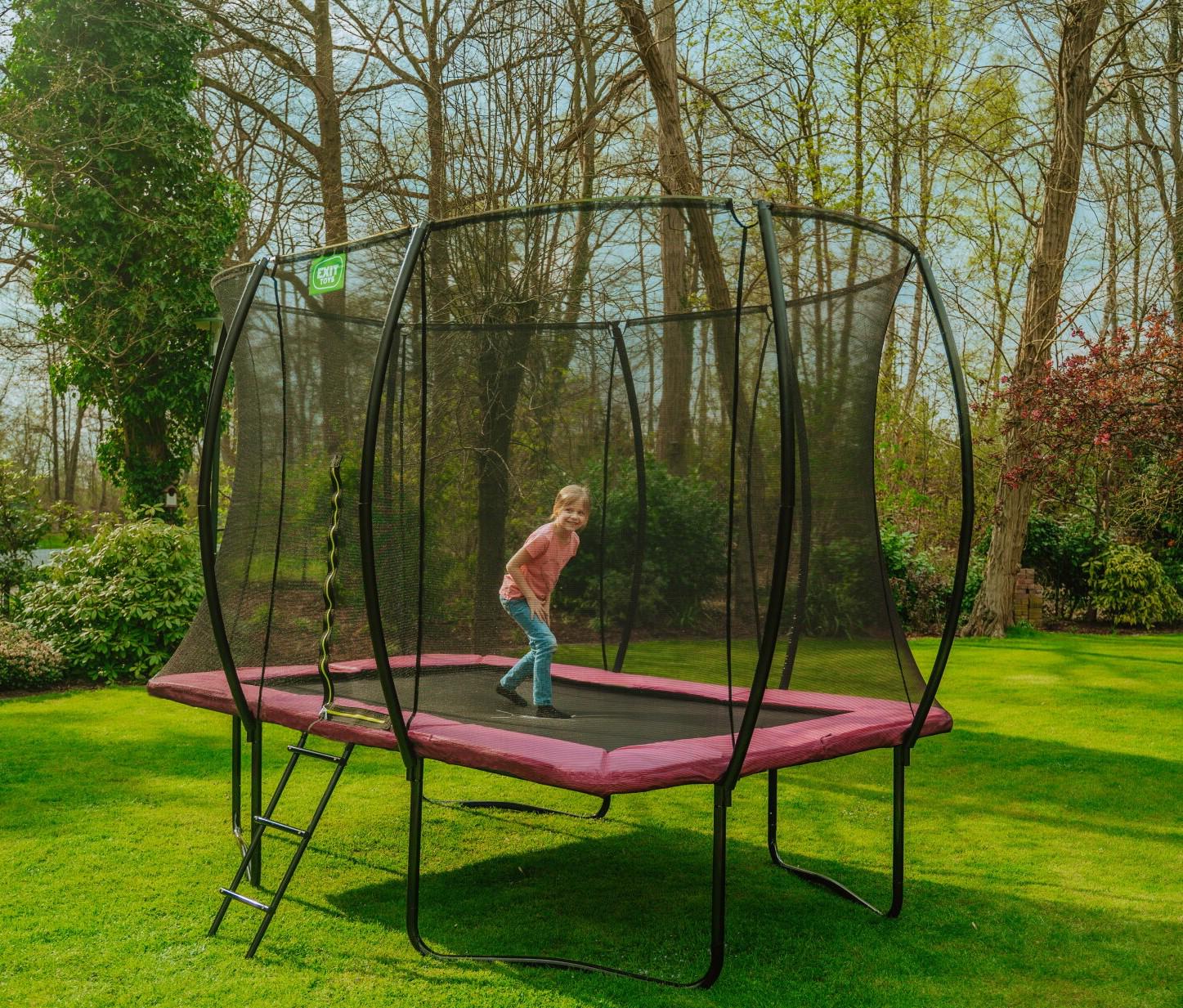 Батут Exit Toys Silhouette с защитной сеткой прямоугольный 244x366 см Розовый (1068773078) - фото 12 Батут Exit Toys Silhouette с защитной сеткой прямоугольный 244x366 см Розовый (1068773078) - фото 12