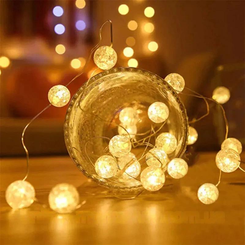 Гирлянда лампочки USB 10 м 100LED теплый белый (23457648101_348)