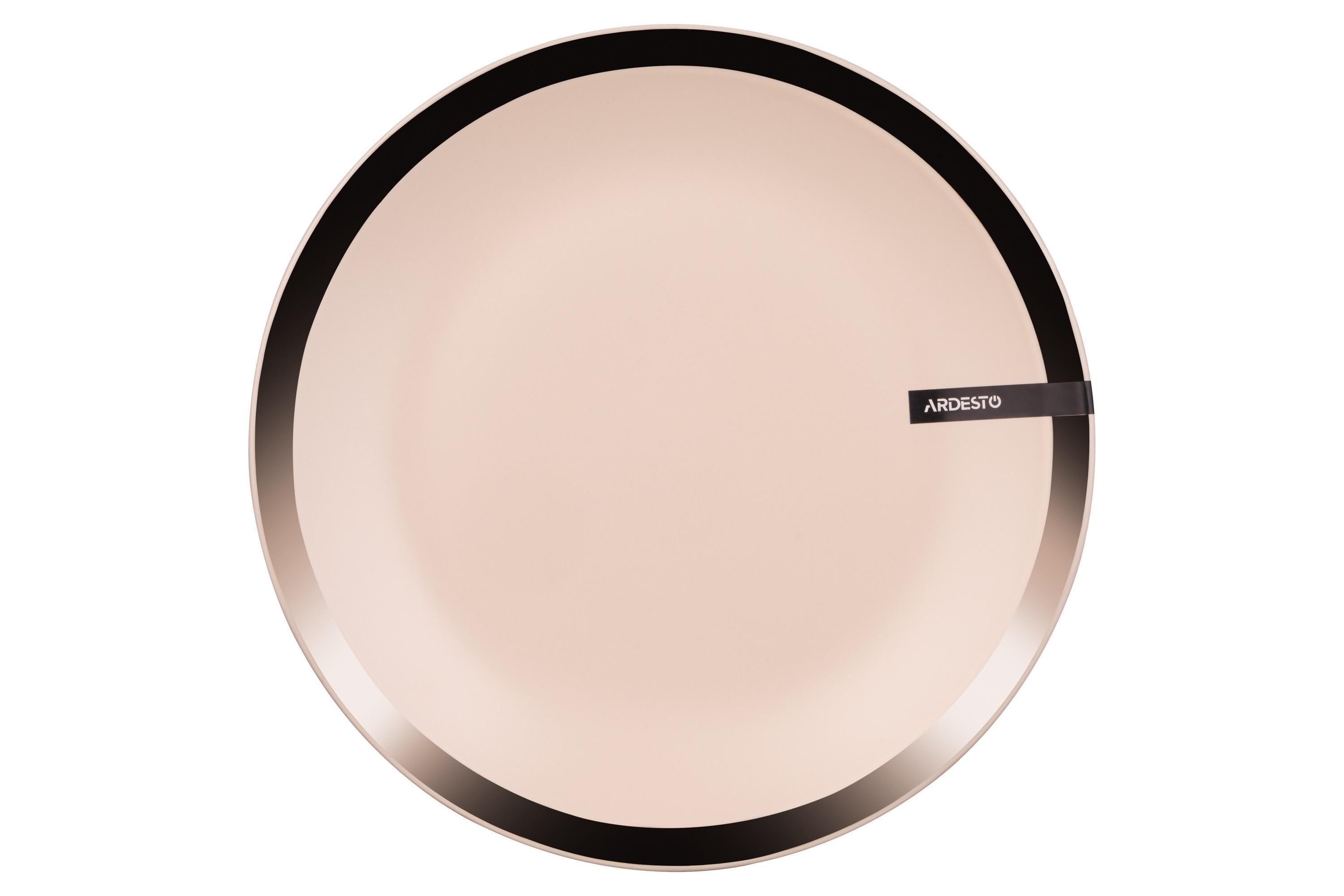 Тарелка обеденная Ardesto Liguria керамика 26 см Cream (30393270)