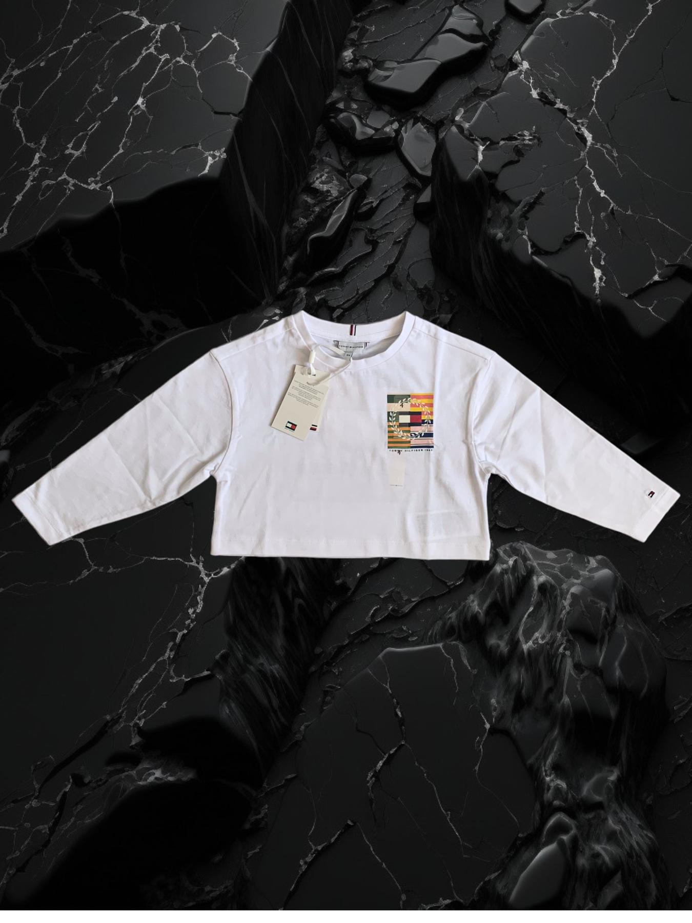 Лонгслив Tommy Hilfiger 4 года 104 см Белый (0012591)