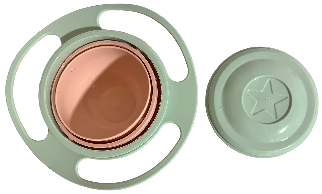 Тарелка непроливайка детская крутится на 360° (74372)