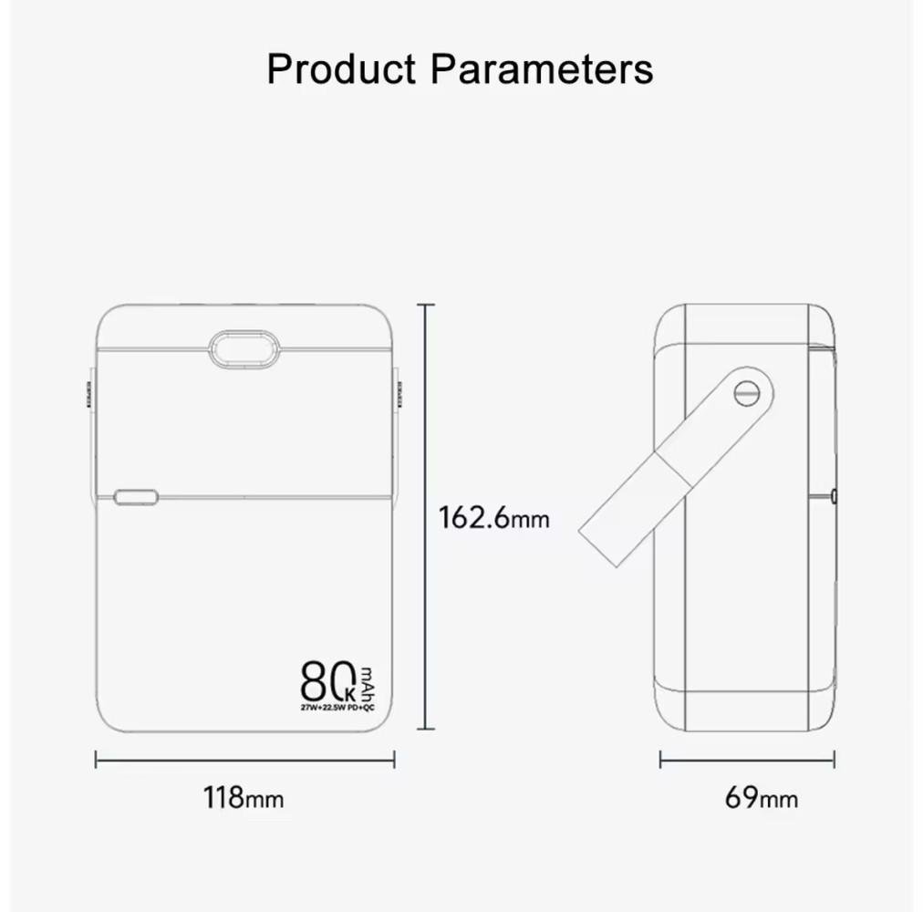 Повербанк Remax RPP-118 80000 mAh QC/PD 27W 3USB/Type-C QC/PD - фото 10