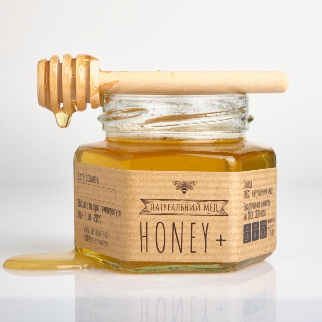 Мед натуральный Honey+ Natural подсолнечный 145 г