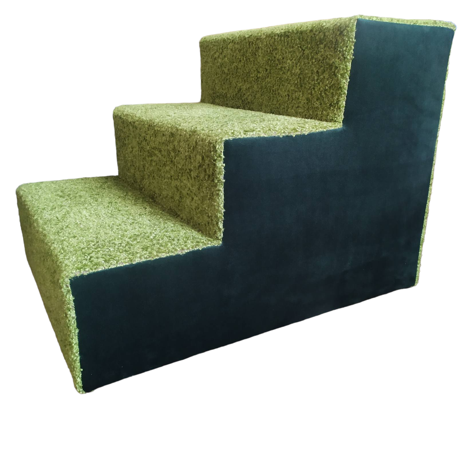 Ступеньки-пандус для собак 40х42х55 см Темно-зеленый