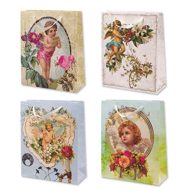 Пакет подарочный Flora микс 26х10х32 см 12 шт. (9450)