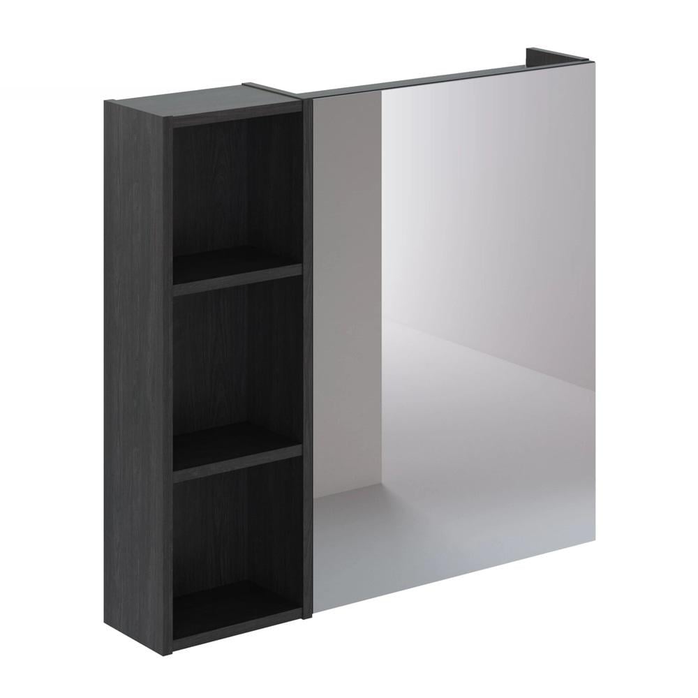 Зеркало-шкаф MVK Vostok Lite 80 левый 800х160х750 мм Морское дерево Карбон (8103kb-1)