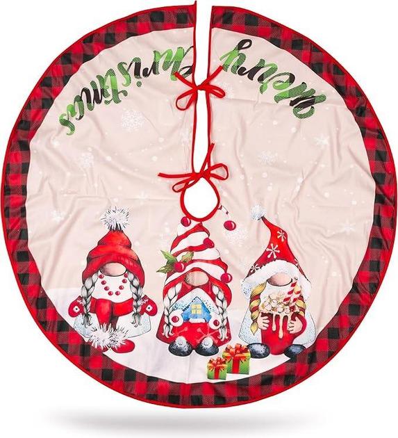 Коврик-юбка под елку M50066-3 d90 см - фото 1 Коврик-юбка под елку M50066-3 d90 см - фото 1