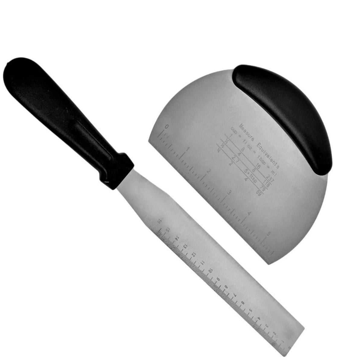 Набор лопатка кондитерская и нож для теста Dough Knife 16х24 см (R90186)