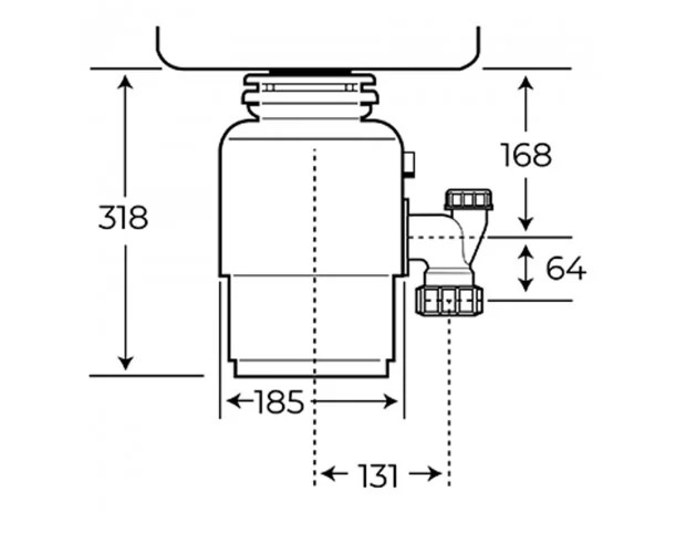 Подрібнювач харчових відходів Teka TR 750 (115890014) - фото 2