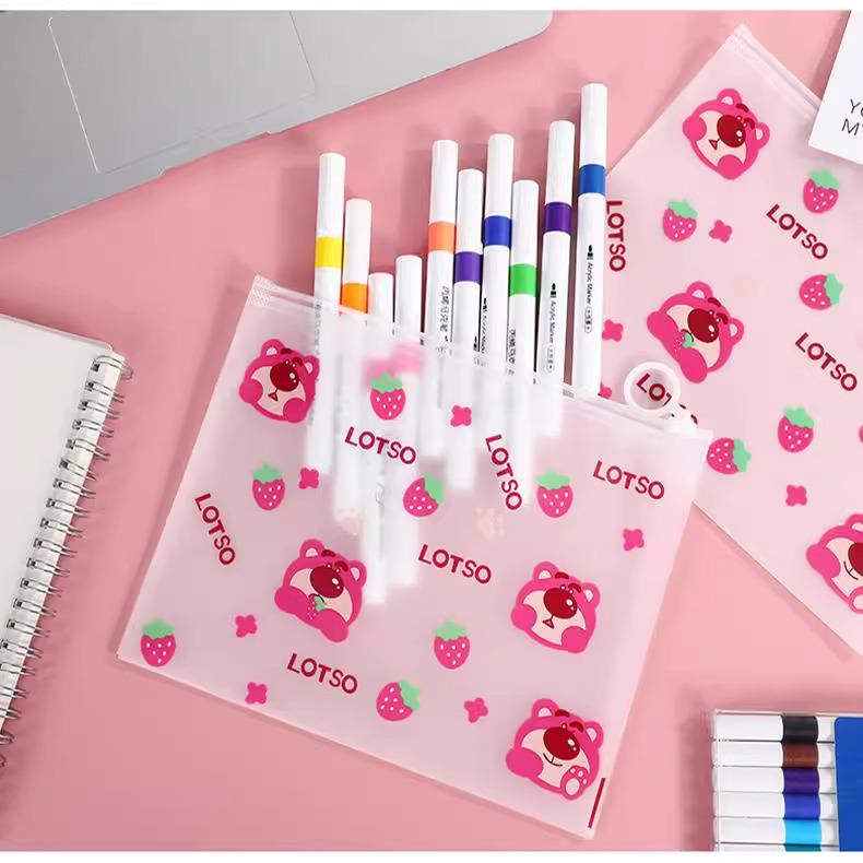 Папка-пенал з бігунком Сінаморол Хелло Кітті А5 Різнокольоровий/Прозорий - фото 4