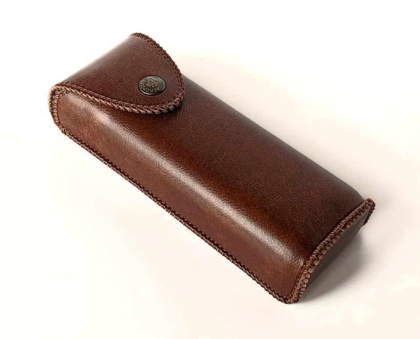 Футляр для очков на кнопке с лямкой для ремня (1019к) - фото 3