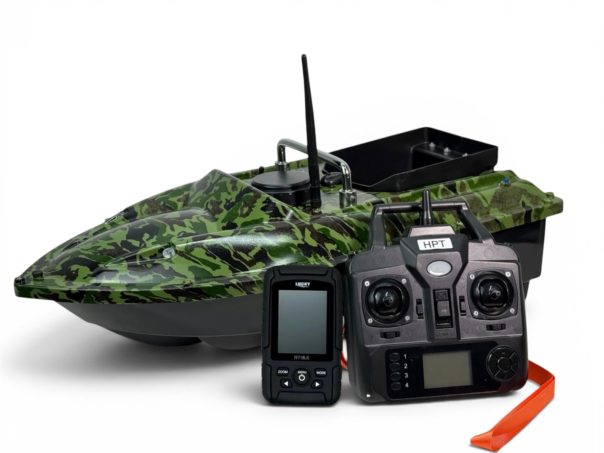 Прикомочный кораблик Flytec Camo GPS автопилот с эхолотом Lucky FF718LiC-WL