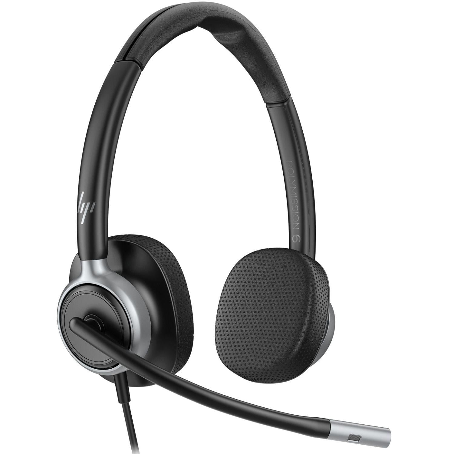 Наушники проводные с микрофоном HP Poly Mission 625 Stereo USB-C/A Black (C01C6AA)
