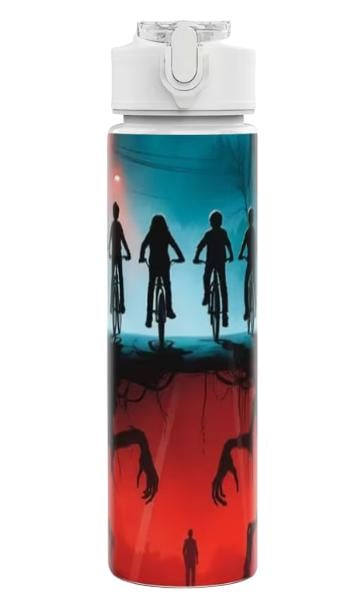 Детская бутылка для воды с трубочкой Stranger Things 750 мл (35110129)