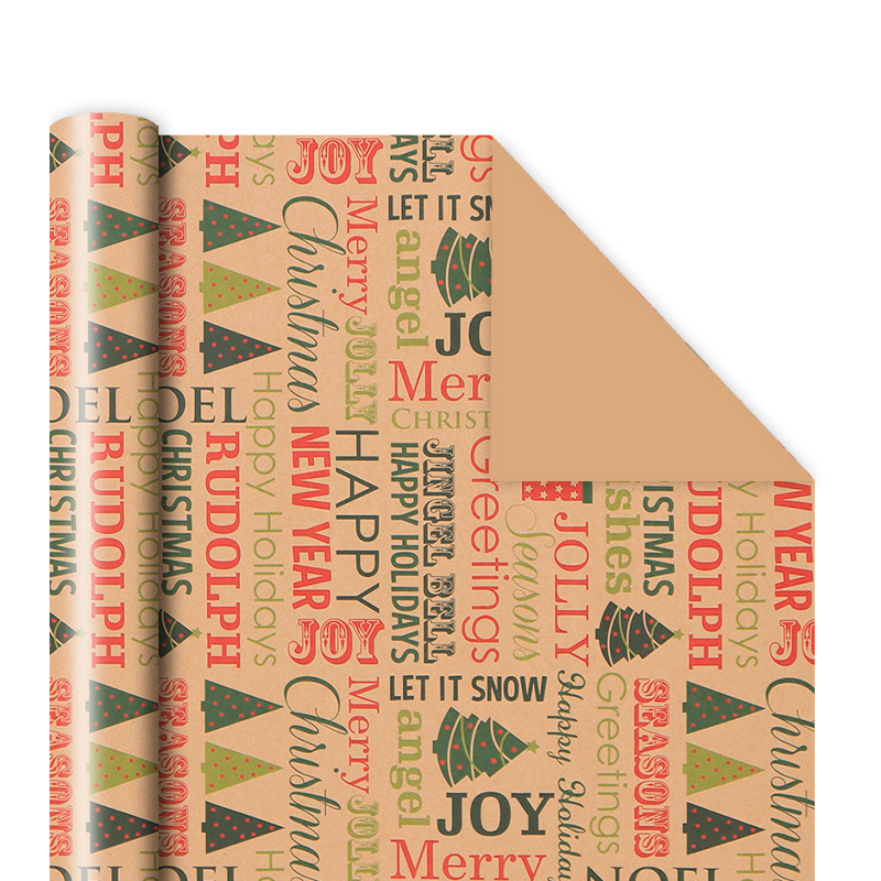 Бумага упаковочная Lesko PPW PAPER PZ046-8 Надписи