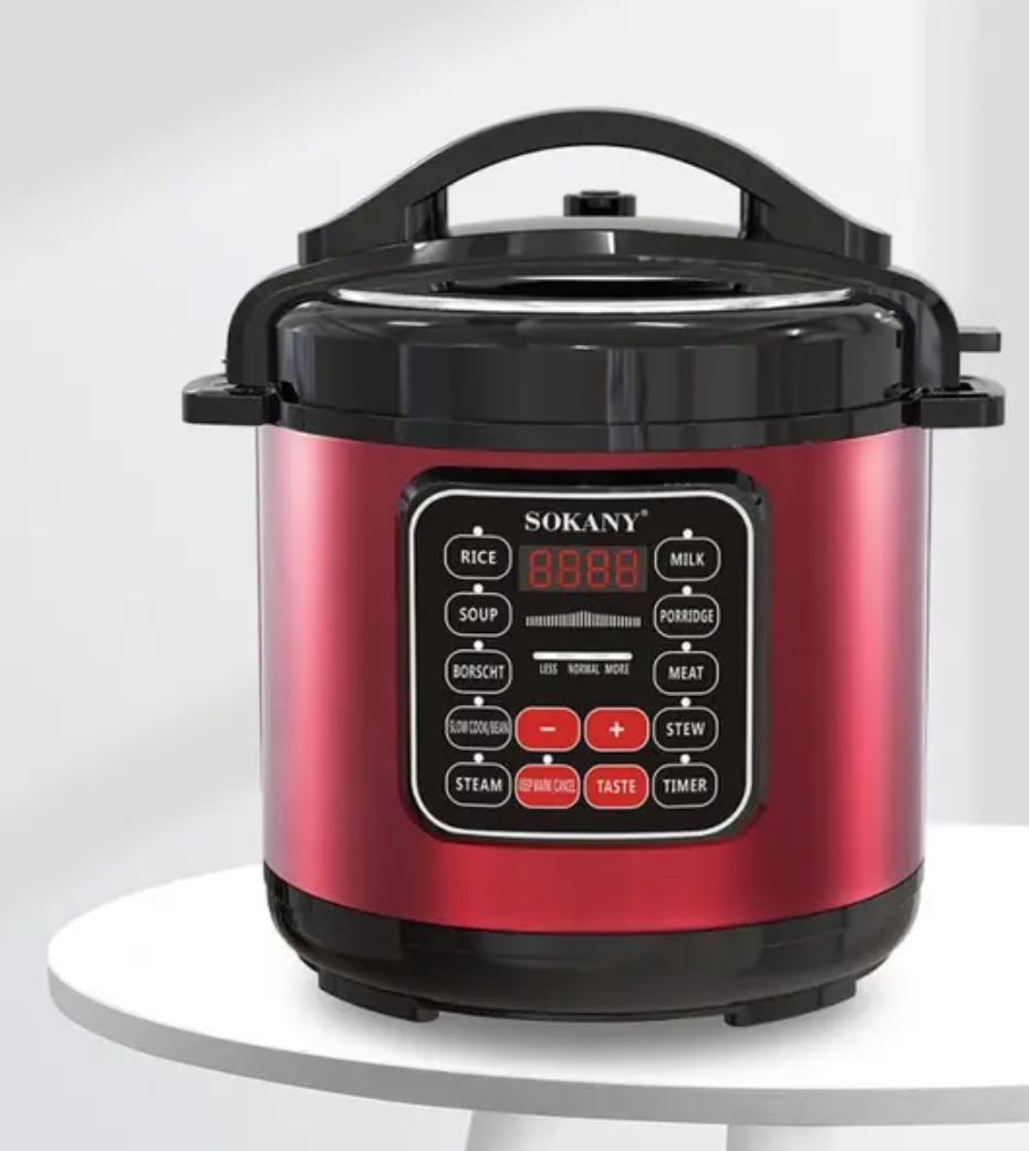 Мультиварка Sokany SK-2402 5 л 1000 Вт на 10 программ Красный (M16704)