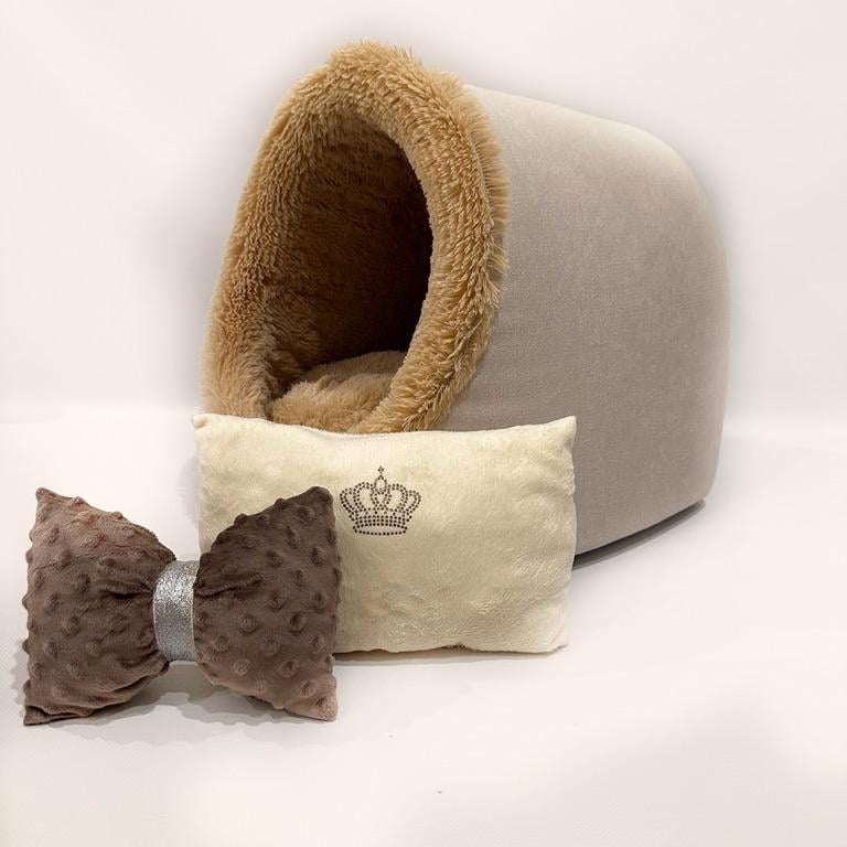 Будиночок для собак Amore mio Cane до 4 кг 42х42х45 см (ЕН-0040)