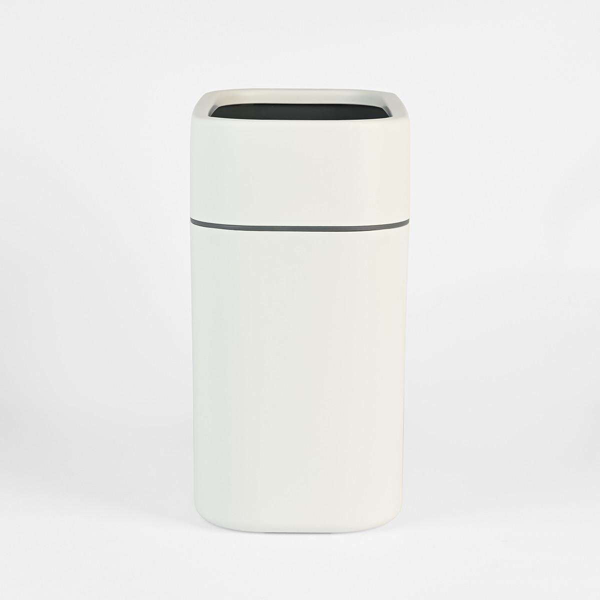 Ведро для мусора MVM MY HOME BIN-24 без крышки 10 л Белый/Серый (BIN-24 10L WHITE/GRAY) - фото 2