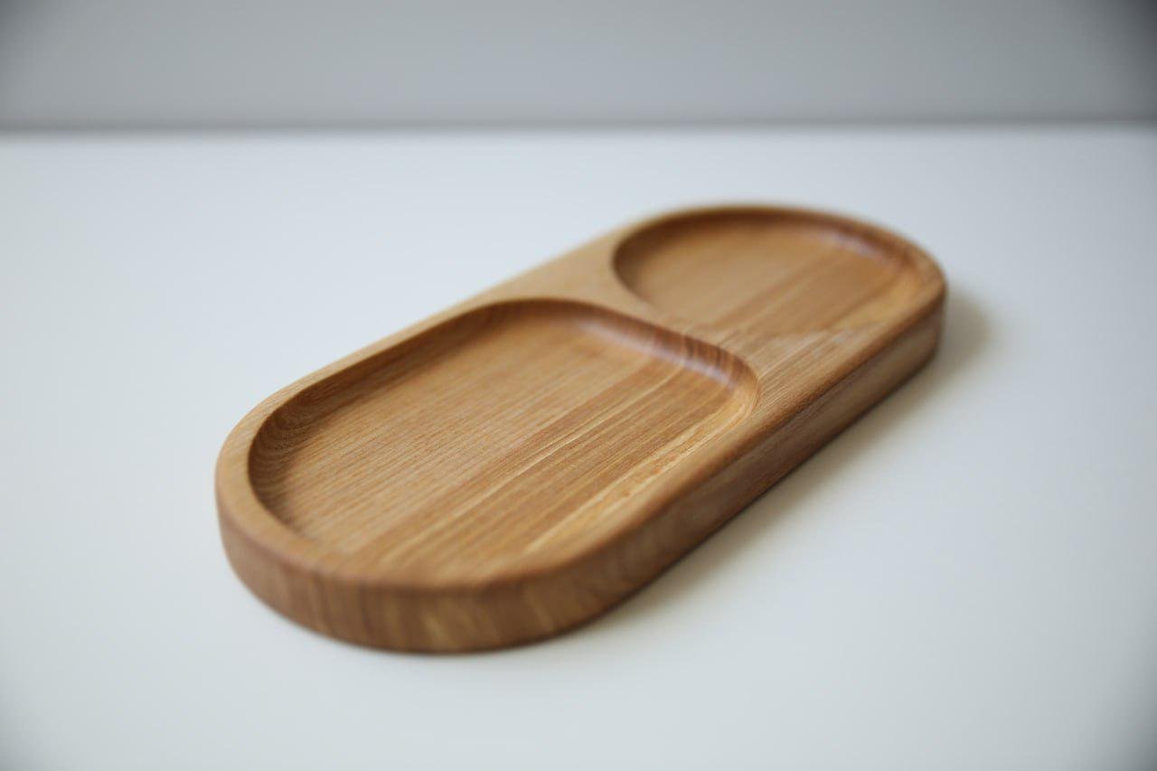 Подставка под кофейную чашку Эллипс двухсекционная Ясень (WDB-41.1) - фото 4