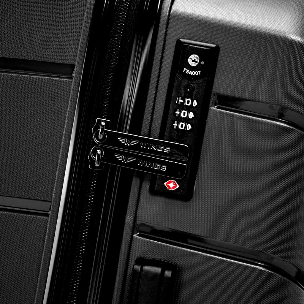 Чемодан полипропиленовый Wings PP06 маленький Черный (Wp00554) - фото 7 Чемодан полипропиленовый Wings PP06 маленький Черный (Wp00554) - фото 7