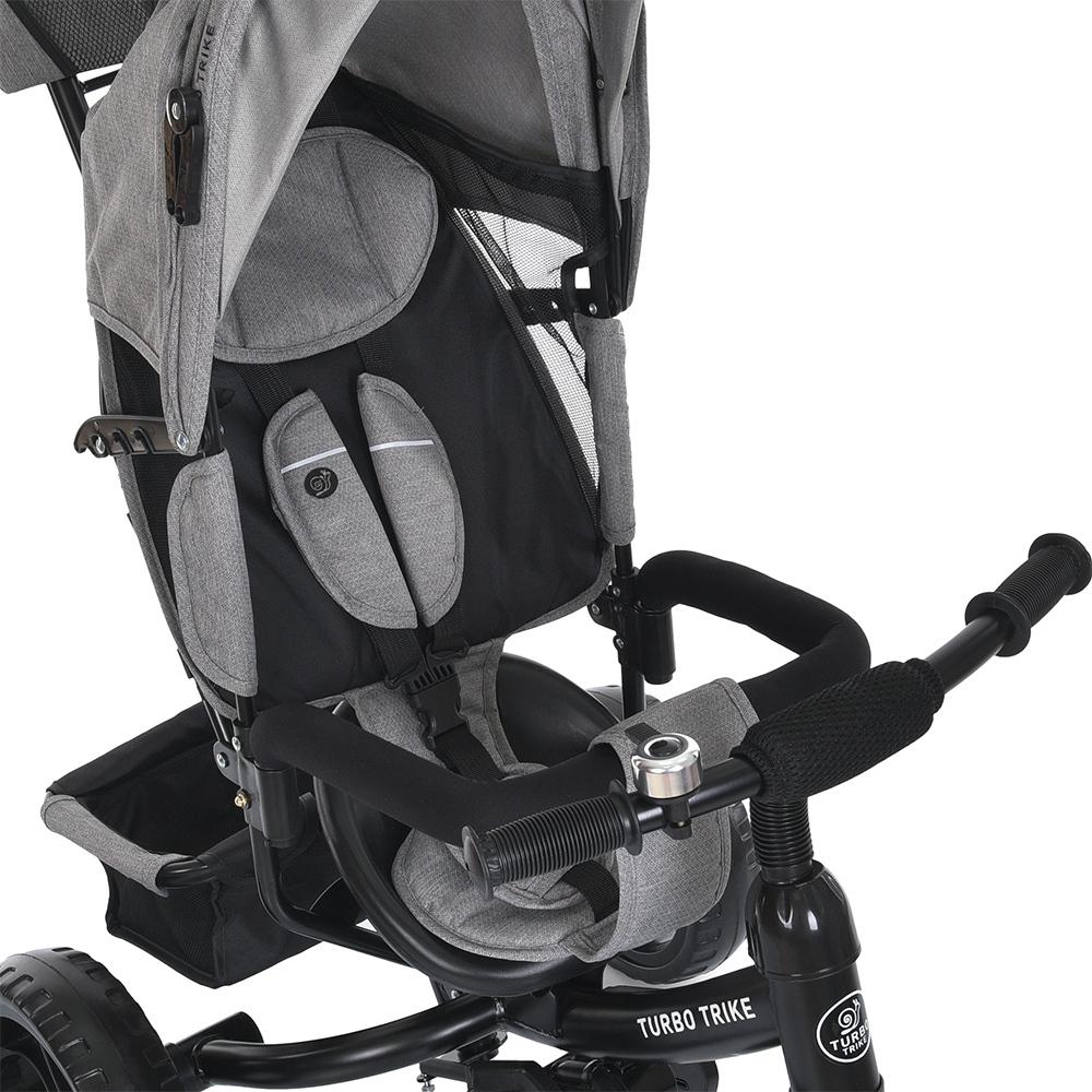 Дитячий велосипед триколісний Turbo Trike MT 1005 EVA Сірий (723267637) - фото 4