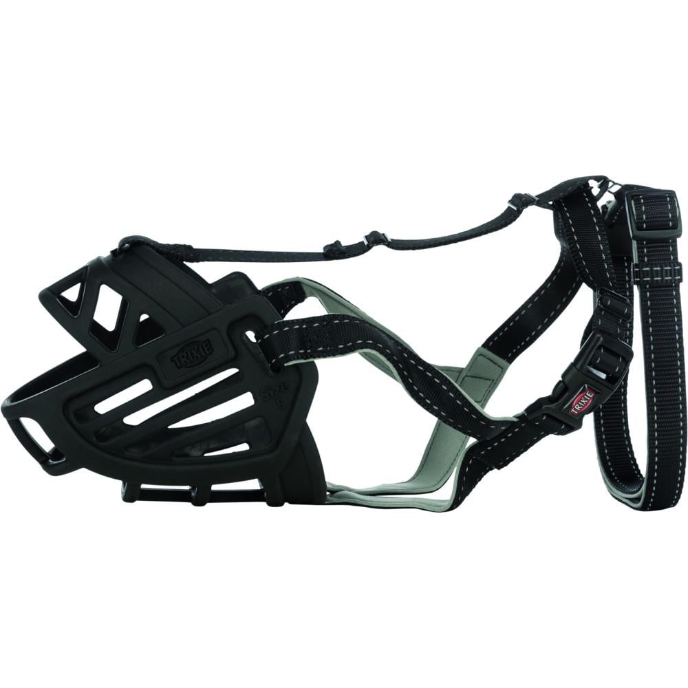 Намордник для собак силиконовый Trixie Muzzle Flex L Черный (17614)