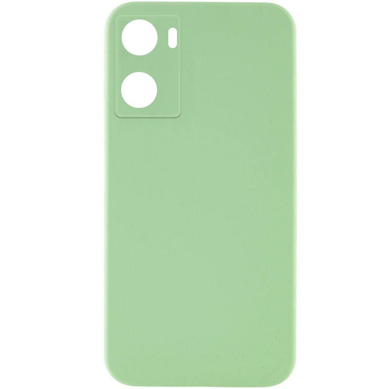 Противоударный чехол Silicone Cover Lakshmi Full Camera (AAA) для Oppo A57s / A77s Мятный / Mint