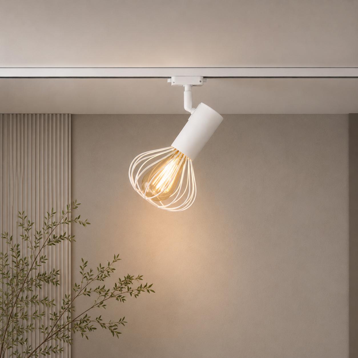 Светильник трековый MSK Electric Lotus в стиле лофт NT 14151-1 WH