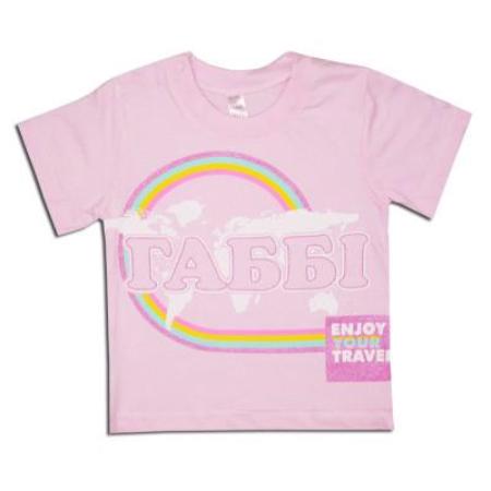 Футболка дитяча для хлопчика GABBI міні бавовняна 80 см Рожевий (13132)