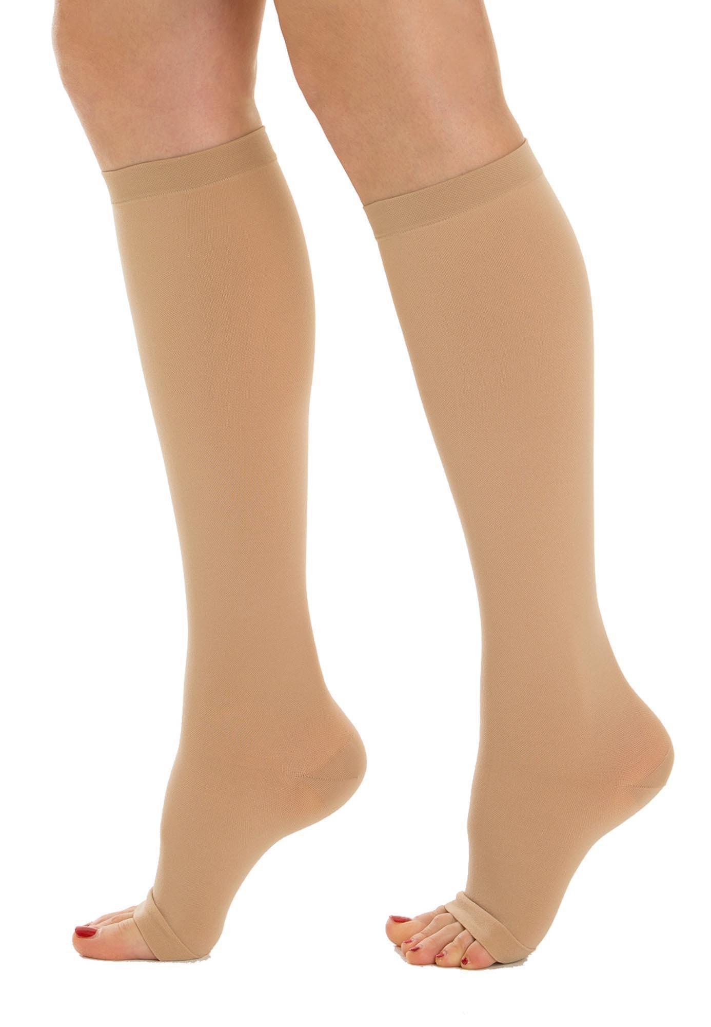 Медицинские компрессионные гольфы Relaxsan Medicale CLASSIC 3 класса с открытым носком 34-46 мм рт.ст. р. 2 Бежевый (3450) - фото 3 Медицинские компрессионные гольфы Relaxsan Medicale CLASSIC 3 класса с открытым носком 34-46 мм рт.ст. р. 2 Бежевый (3450) - фото 3