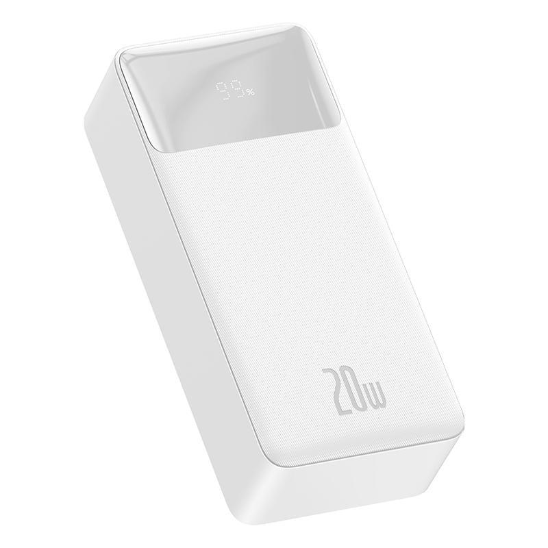Повербанк Baseus Bipow Digital Display QC 20W 30000 mAh White (PPDML-N02)