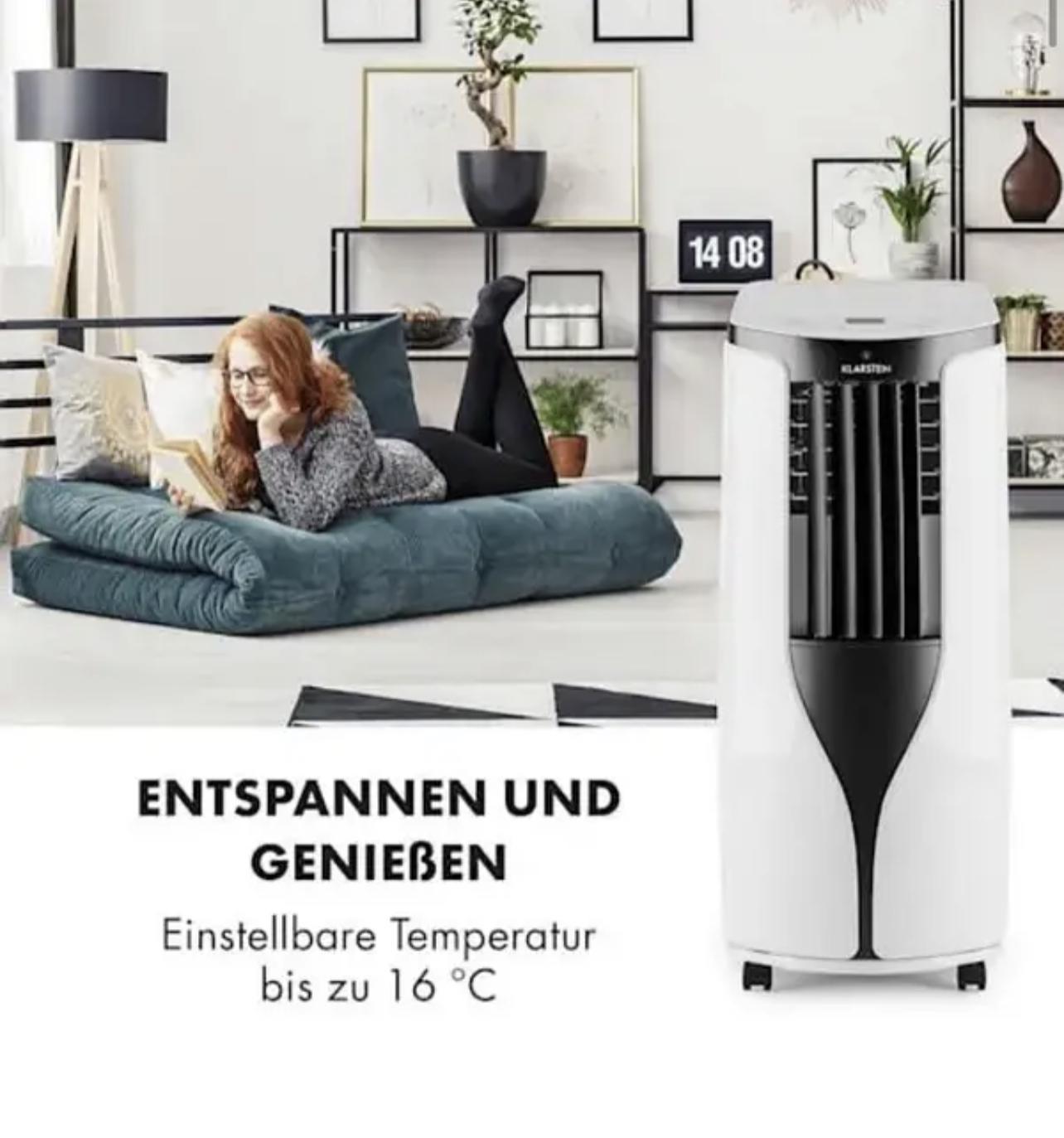 Кондиционер мобильный KLARSTEIN Breeze ECO 10 000 БТЭ 2,9 кВт 29-49 м2 Бело-черный (10032511) - фото 5 Кондиционер мобильный KLARSTEIN Breeze ECO 10 000 БТЭ 2,9 кВт 29-49 м2 Бело-черный (10032511) - фото 5