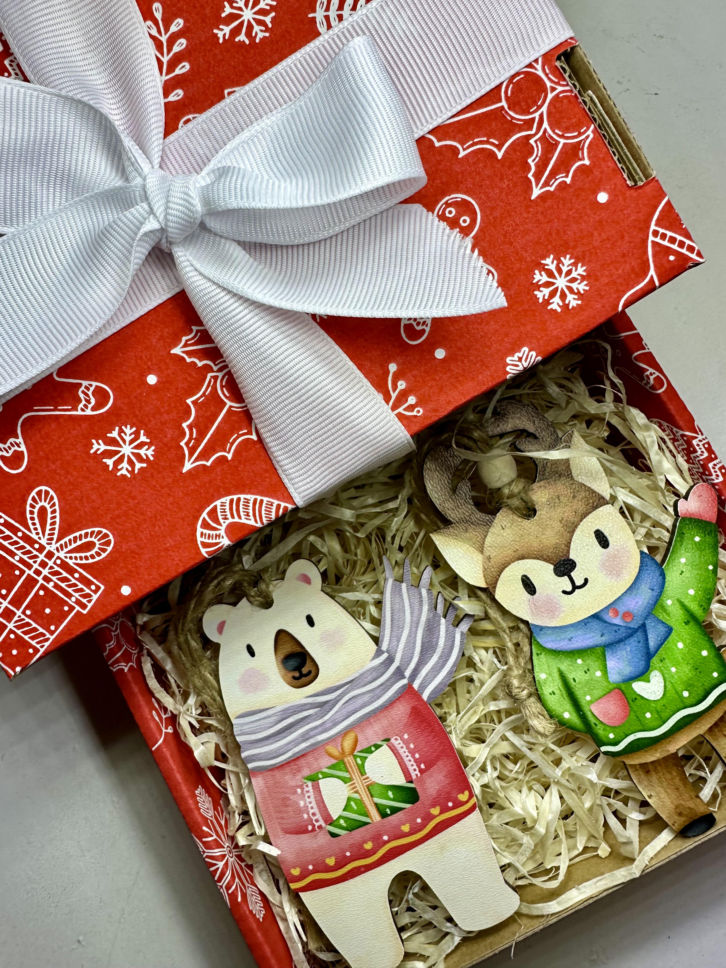 Набір із новорічними іграшками 4 шт. - фото 4 Набір із новорічними іграшками 4 шт. - фото 4