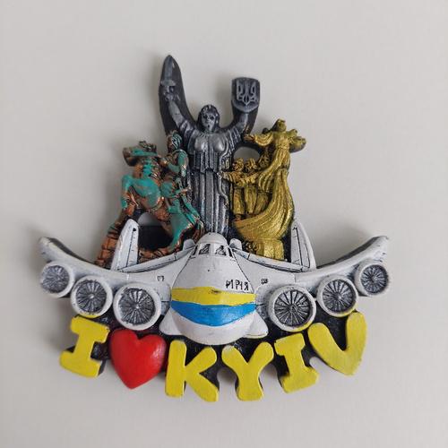 Магніт-колаж Пам'ятники міста та літак (29139)