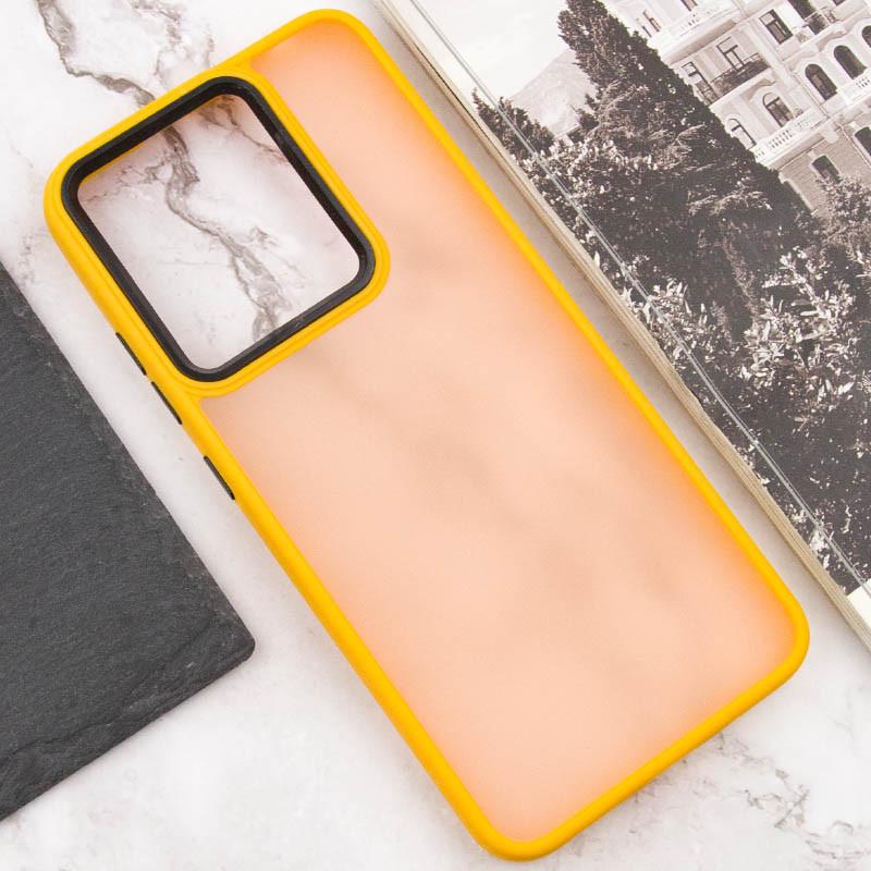 Противоударный чехол TPU+PC Lyon Frosted для Xiaomi Redmi 13C / Poco C65 Orange - фото 4