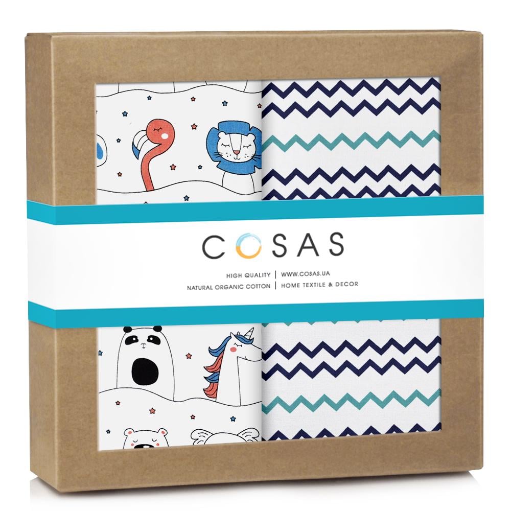Пеленки детские Cosas Animals многоразовые 2 шт. (4822052128169) Пеленки детские Cosas Animals многоразовые 2 шт. (4822052128169)