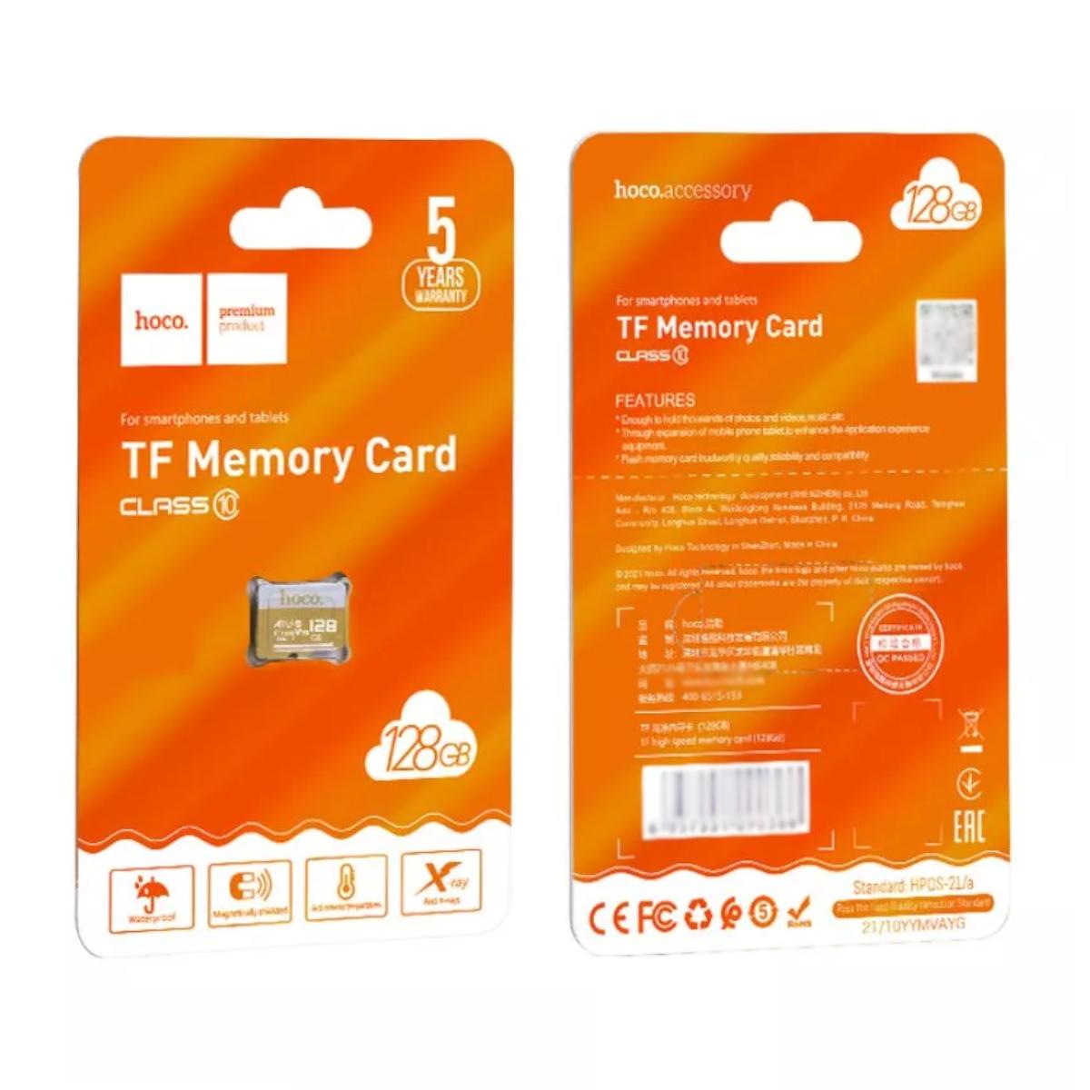 Карта памяти Hoco High speed TF MicroSD для смартфонов и планшетов 128 Гб Класс 10 10-90 Мб/c Orange (180616) - фото 3 Карта памяти Hoco High speed TF MicroSD для смартфонов и планшетов 128 Гб Класс 10 10-90 Мб/c Orange (180616) - фото 3