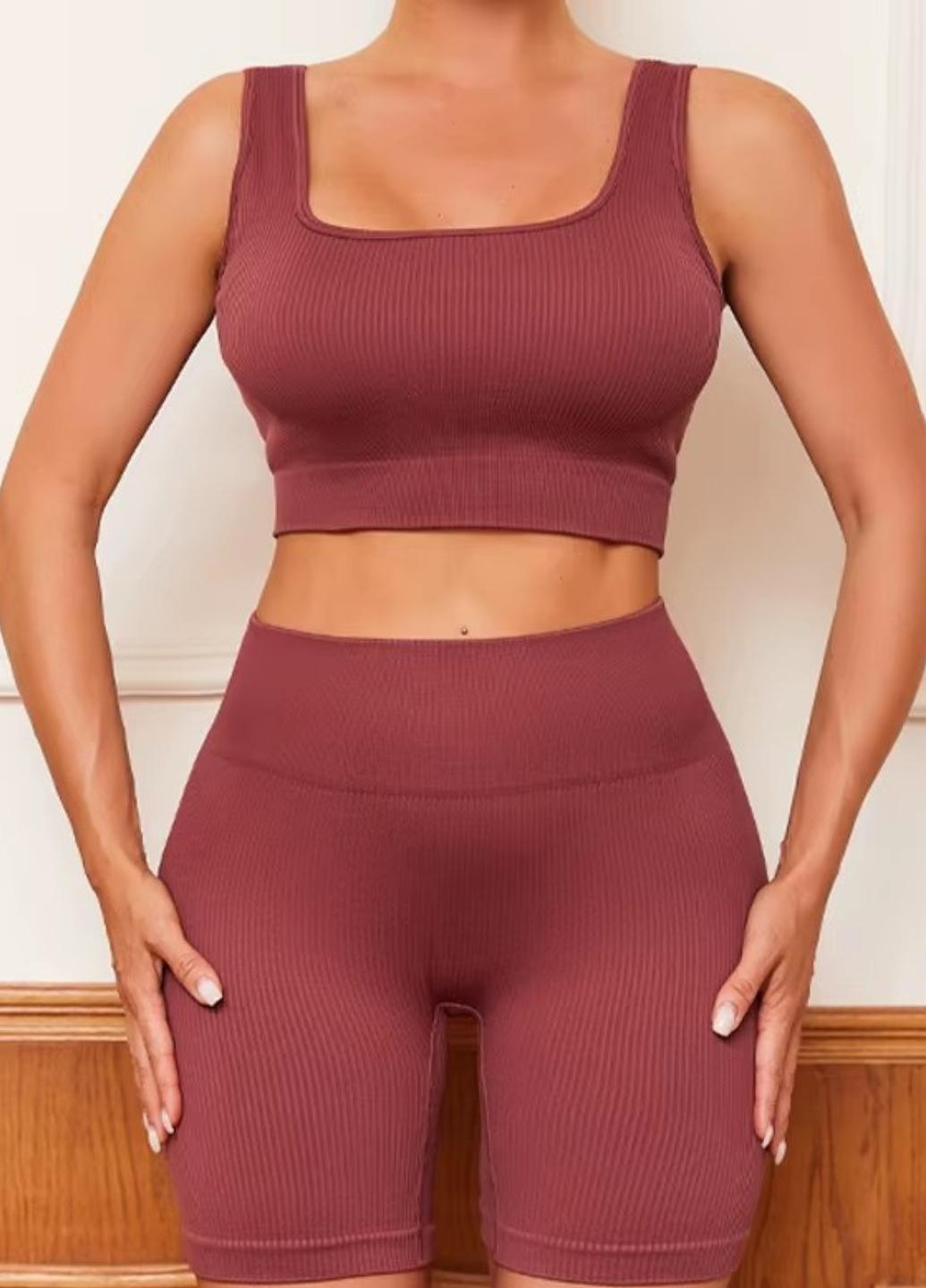 Топ спортивный женский Wonderful Sport A001 в рубчик M Темно-розовый (1945-44-02) - фото 2 Топ спортивный женский Wonderful Sport A001 в рубчик M Темно-розовый (1945-44-02) - фото 2