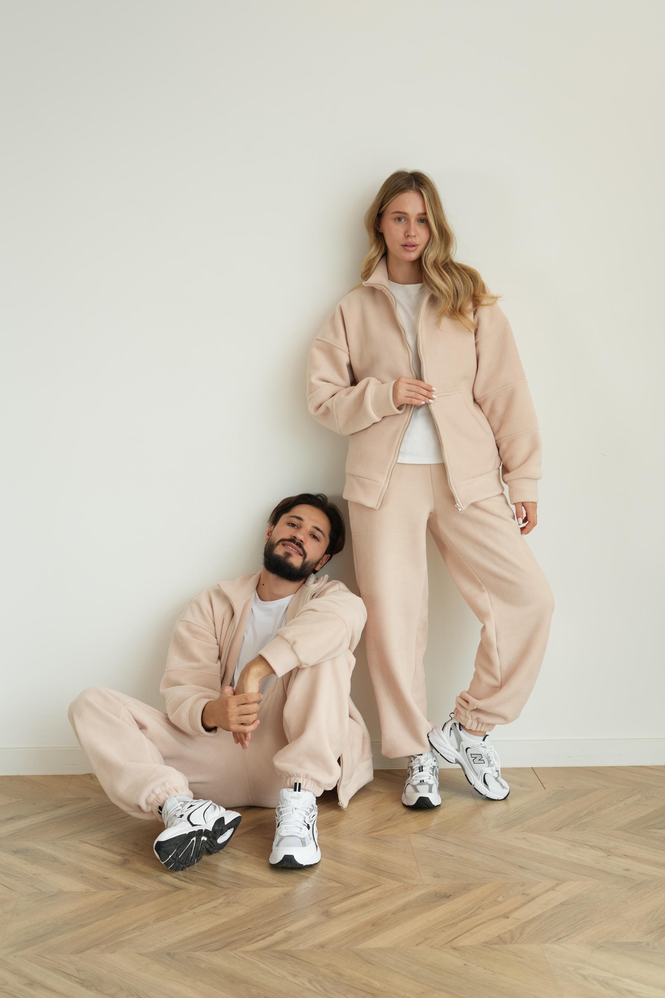 Костюм мужской флисовый CASUAL 3XL Бежевый (10302XXXLm) - фото 4