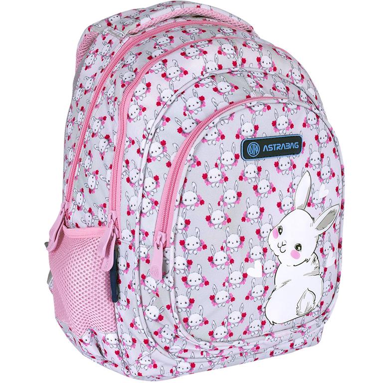 Рюкзак ASTRABAG Sweet Bunny 39х28х15 см 20 л Рожевий (5901137159706)