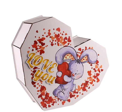 Коробка Серце Зайчик велика (1980)