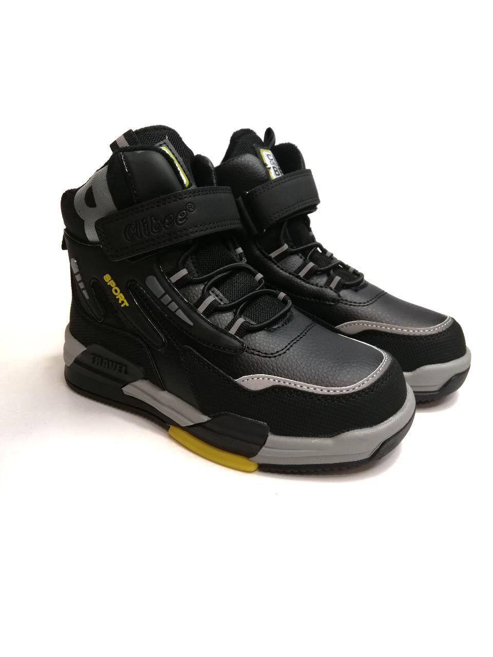 Черевики для хлопчика Clibee р. 37 23.5 Чорний (812 P bl/yellow)