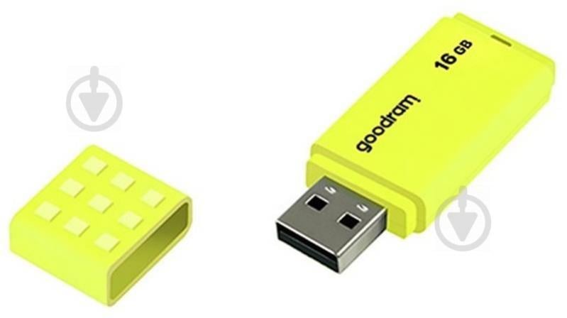 Флеш-накопитель USB 16GB GOODRAM UME2 Yellow (UME2-0160Y0R11)