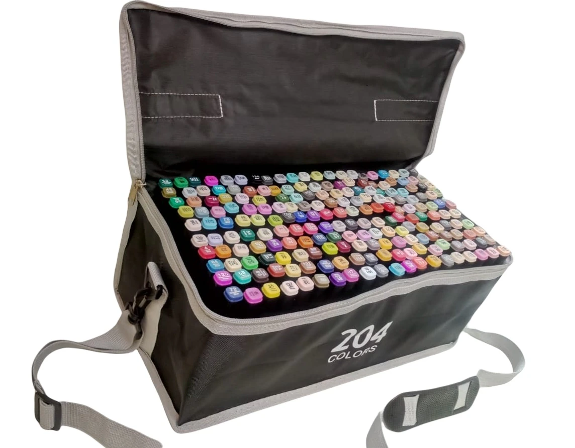 Набір маркерів двосторонніх Kayfovo Touch UKC для скетчингу та малювання 204 кольорів (28898) Набір маркерів двосторонніх Kayfovo Touch UKC для скетчингу та малювання 204 кольорів (28898)