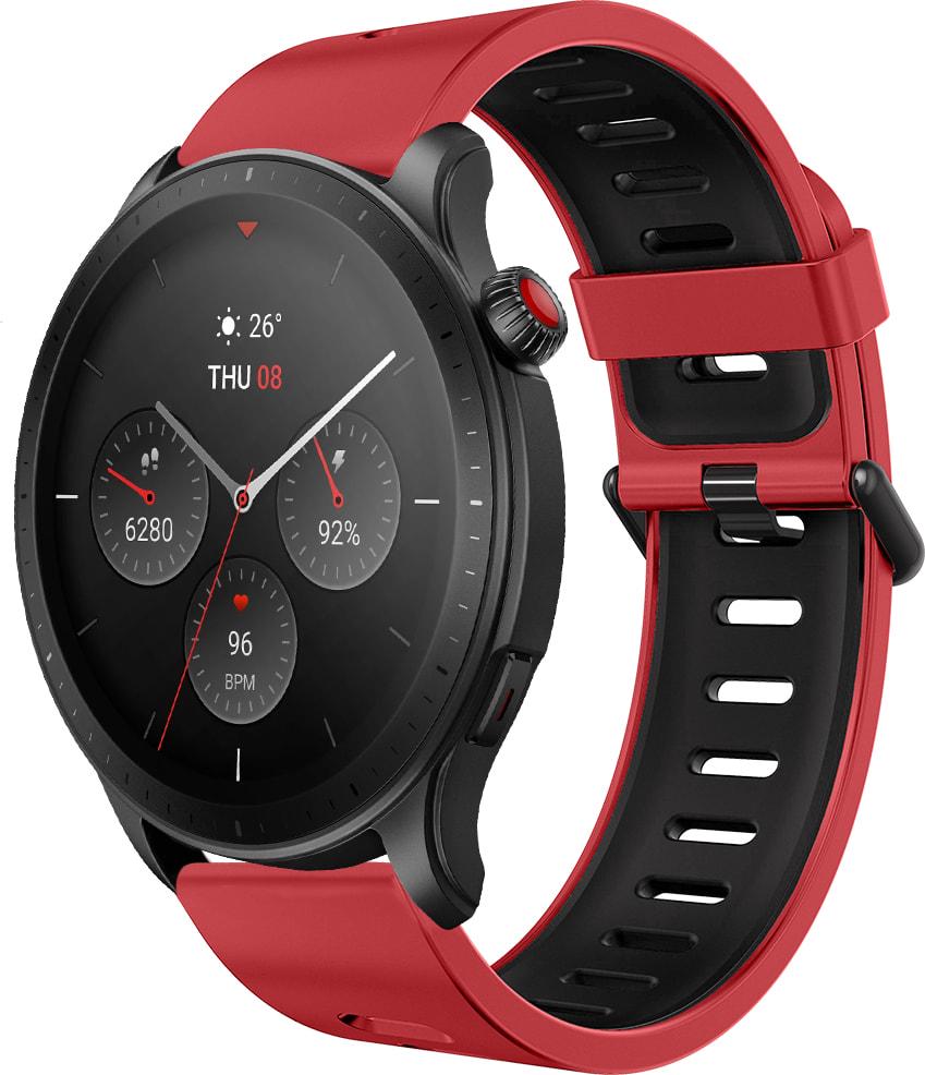 Ремешок Traf для Amazfit GTR 4 Red-Black (32539)